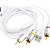  Premium USB Data Charging AV Cable for iPhone 2G/3G + iPod Nano 4/Touch (1.28M-Cable)