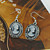  Antique Silver-plated Portrait Earring