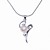  en argent sterling élégant collier de perles avec s'épanouir (plus de couleurs)