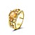  diamantes de imitación magnífico con el anillo chapado en oro 14k (más colores)