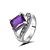  splendido anello in lega con strass placcato colori più disponibile