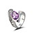  splendido oro bianco 18 carati placcato anello cubic zirconia (altri colori)