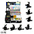  7 Kanonen Tattoo-Set mit LCD Power und 55 farbige Tinte + free 60ml schwarzer Tinte