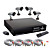  4CH Kit mit H.264-Kompression DVR + outdoor wasserdichte Kamera (420 TV-Linie 1 / 3 "Sony CCD Farbe)