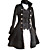  langærmet flanel sort Gothic Lolita pels