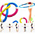  duráveis ​​hula hoop mola de aço exercício do edifício do corpo