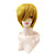  Capless Short Straight Synthetic Golden Party Hair Wig