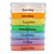  Colorful 7-Days Design Pill Box with Rack