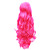  capless longue vague du corps synthétiques Pink Party perruque de cheveux