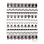  6 Nail Art Stickers French Style White/Black/Pin​k Lace