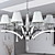  Elegant Chandelier with 8 Lights - Crystal Drops Decorated
