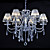  VILLEURBANNE - Lustre Cristal - 6 slots à ampoule