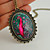  Peacock Glass Necklace