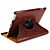  Krokodille skind 360¡ãRoterende PU læder cover til iPad 2