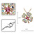  Clover Shape Crystal Necklaces In Gold Alloy More Colors Available