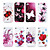  forma de mariposa de protección de sílice gel suave para el iPhone 4