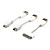  3-en-1 juego de cables para el iPhone, Nokia, Blackberry, HTC y mucho más (blanco)