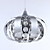  Artistic Crystal Pendant Light in Metal