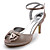  Satin Upper High Heel Strappy Sandals With Rhinestone/ Bowknot Wedding Bridal Shoes