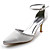  satin haut talons hauts fermé orteils avec rhinestone mariage chaussures nuptiales r-010
