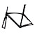  700C Full Carbon Feather Light Road Bike Frame with Rigid Fork Integrated Seatpost Natural Color