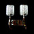  Artistic Wall Light with 2 Lights in Cylinder Shade
