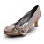  Satin oberen Mittelklasse Fersen geschlossen Zehen mit Satin Blume / Strass Hochzeit Brautschuhe (aj8960)