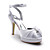  Satin Upper High Heel Strappy Sandals With Rhinestone/ Bowknot Wedding Bridal Shoes