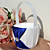  Flower Basket i sateng med rhinestones og ramme (flere farger)