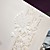  Delicate Ivory Lace Cut-out Tri-fold Wedding Invitation (Set of 50)