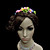  Flowers Bouquet With Berries Garland/Headpiece For Flower Girls