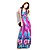  vaina / columna cabestro vestido de cuello máximo de gasa
