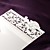  Delicate Ivory Lace Cut-out Tri-fold Wedding Invitation (Set of 50)
