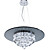  kristal hanglamp met 8 lampjes in artistiek ontwerp