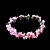  Pink Flowers Flower Girl Garland/Headpiece