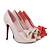  Leather Peep Toe Stiletto Pumps With Bow (More Colors)
