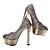  Sparkling Glitter Platform Chunky Heel Party/Evening Shoes  With Sequins (More Colors)