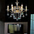  Lámpara Chandelier Vela de Cristal con 6 Bombillas - KISSIMMEE
