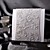  Gorgous Silver Embossed Folded Wedding Invitation (Set of 50)