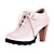  Leatherette Chunky Heel Ankle Boots With Laces (More Colors)