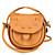  ronde faux dames leer kruis lichaam / mini bag