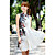  Graceful Chiffon Sheath/Column Jewel Neck Sundress