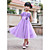  a-line al ginocchio impero vita fiore vestito ragazza