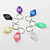  7-color Changing 22000 mcd LED Flashlight Keychain