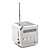  mini kube digital FM radio høyttaler (microSD Reader, usb, FM radio, assorterte farger)