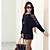  Pure Color Mesh Splicing Bat Sleeve Blouse (More Color)