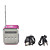  mini kube digital FM radio høyttaler (microSD Reader, usb, FM radio, assorterte farger)