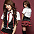  scuola ragazza nera giubbotto spunta rosso modello gonna costume mini (4 pezzi)