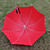  Chinese Red UV Protection Princess Long-handled Umbrella