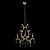  Crystal Chandelier with 3 Lights in Metal